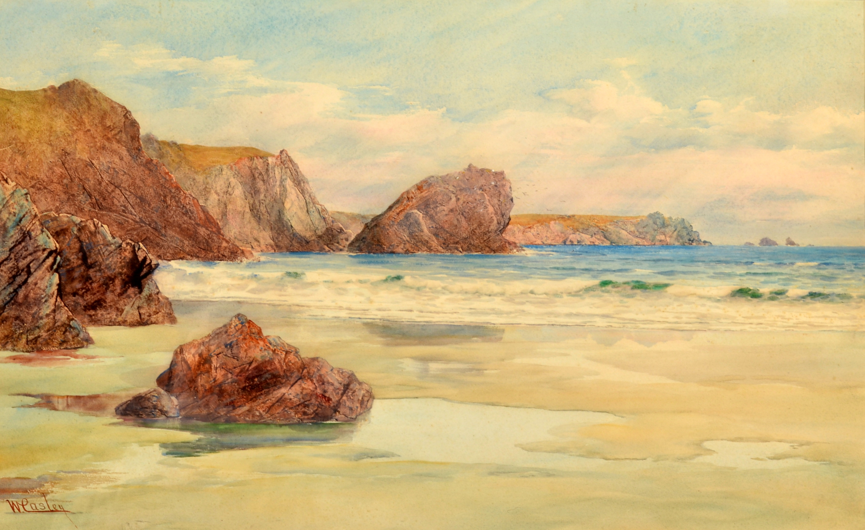 WILLIAM CASLEY The Lion Rock and The Lizard Headland, Afternoon, Kynance,