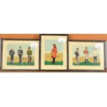 Military uniforms 5 miniature painted panels