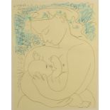 PABLO PICASSO Maternite Lithograph Signed and dated 29/4/63 to the plate good