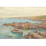 ARTHUR WILDE PARSONS Lobster Fisherman Watercolour Signed and dated 1900 32 x 46cm