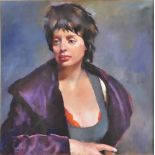 ROBERT OSCAR LENKIEWICZ Gemma The Irish Girl - non project piece Oil on canvas Horizontal signature