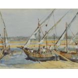 ANGELA TRINDADE Xebecs Pair of watercolours One signed and dated 1941 21 x 27cm