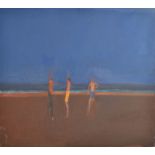 JOHN MILLER On the Beach Oil on canvas 81 x 91cm We are obliged to Michael Truscott for helping