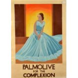 H DAWSON 'Palmolive for the Complexion' Art work for a poster Poster paint Signed 1930s 107 x 75cm