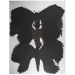 CARLOS AMORALES Mariposas Negras (Black Butterflies) Lithograph Handsigned from an edition of