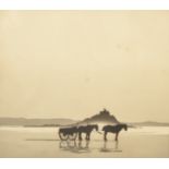 GEOFFREY SNEYD GARNIER The Sand Cart Aquatint Signed and inscribed Plate size 20.