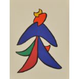 ALEXANDER CALDER Composition Color lithograph from Derriere le miroir N ° 141 1963 38 x 28cm