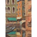 P H BROWN A Corner of Venice Oil on board Signed 22 x 16cm