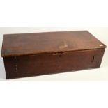 A George III mahogany reflecting telescope box length 68cm.