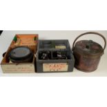 A WWII RAF P10 compass and an astro compass MK II,