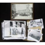A collection of photographic prints of old Camborne, tin mining etc.