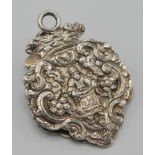 A Victorian cast silver paper clip by Judah Rosenthal and Samuel Jacob, London 1888.