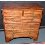 A Georgian style mahogany chest, width 94.5cm.