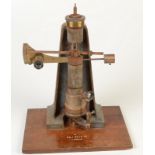 A precision measuring apparatus by R & J Beck with two vernier scales, height 33cm.