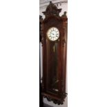 An impressive large Vienna single weight regulator wall clock,