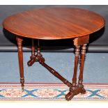 A Victorian mahogany Sutherland table, 90cm.
