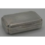 A good George III silver snuff box,