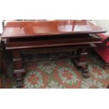 A substantial Victorian mahogany telescope buffet,