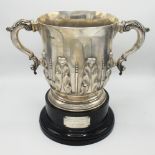A very large and impressive late Victorian silver cup in early 18th century style,