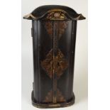 A Japanese giltwood and black lacquered shrine, 19th century,