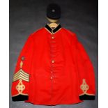 A Royal Engineers sergeant's scarlet uniform,