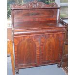 An early Victorian mahogany chiffonier, width 91.5cm.