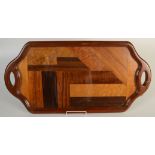 A mahogany framed,