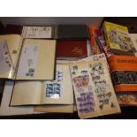 Albums of stamps, first day covers, empty albums, catalogues etc.