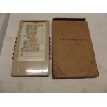 "Auto-Mapic" Road Map of Great Britain. mechanism comp, orig card case, good.