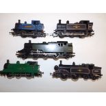 Five 00 gauge tank locomotives by Hornby and others.