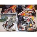 Star Wars :- Circa 1990's three boxed items and some unboxed all are play worn.