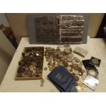 Miscellaneous coins in album and loose.