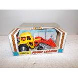 Britains:- 9572 front loader with Massey Ferguson tractor in box (no cellophane) with plain card