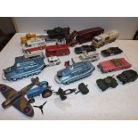 Die-cast by Dinky and Corgi including Fab 1 and Spectrum pursuit vehicle (2)