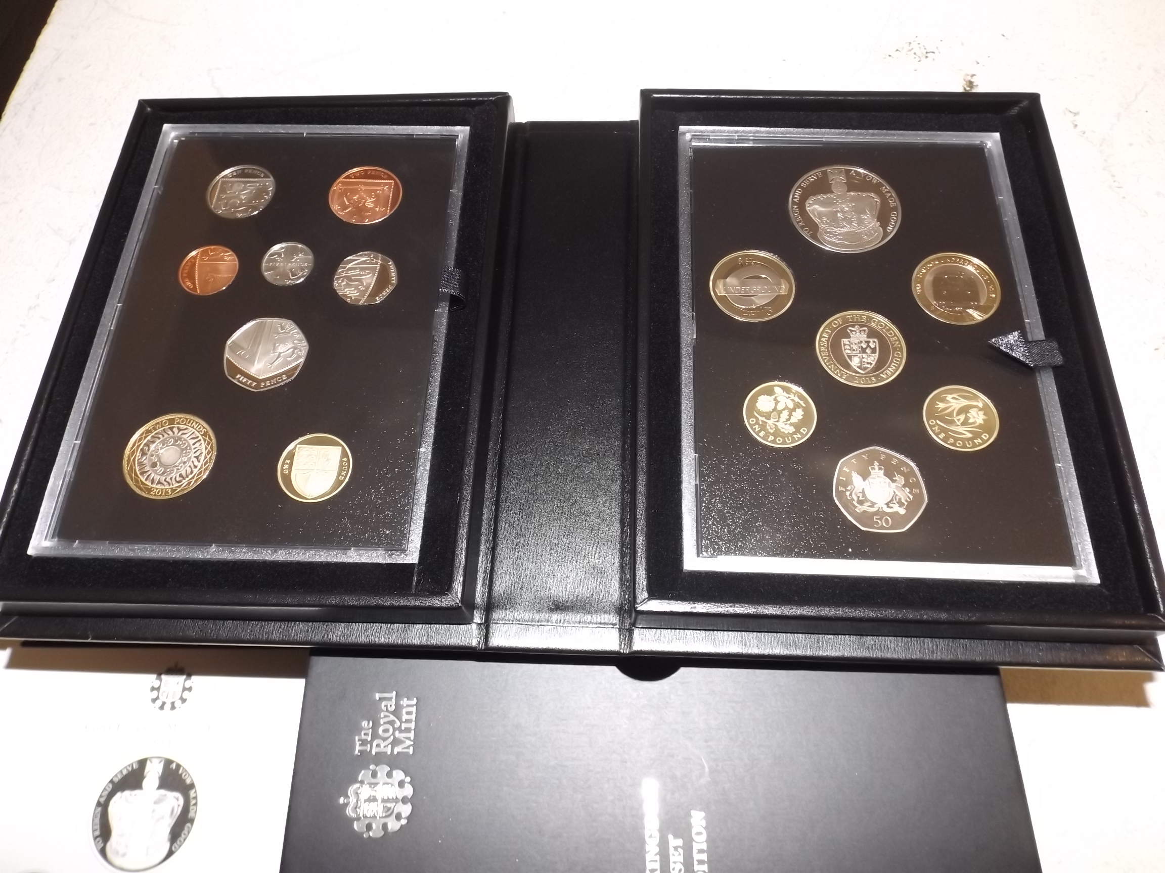 2013 British proof coin set.