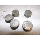 £5 face value British pre 1947 silver coins.