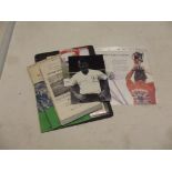 JIMMY GREAVES & TOTTENHAM HOTSPUR. signed photo & 6 programmes 1961-2; plus other sporting ephemera.