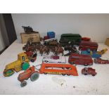 A Britains gun, boxed, and a collection of Die-cast etc by Dinky, Mettoy etc.