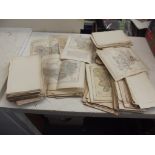 LARGE QUANTITY (approx 550) engr maps from 8vo Atlases, English County Maps eg Dugdale, R.