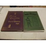CRICKET. "Famous Cricketers & Cricket Grounds 1895." orig cl gt fl; plus "The Book of Cricket.