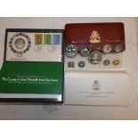 Bahamas 1973 coin set cased $5 and $2 are sterling, $1 and 50c are 800 standard,