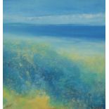 AMANDA HOSKIN Gathering Clouds Over Falmouth Bay Oil on board Signed Titled,