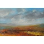 AMANDA HOSKIN Moorland Zennor Oil on board Signed Titled,