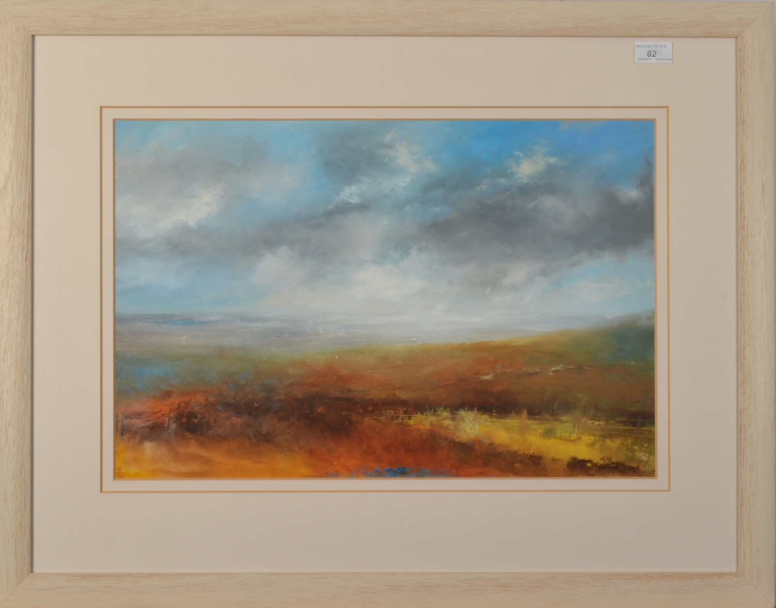 AMANDA HOSKIN Moorland Zennor Oil on board Signed Titled, - Image 2 of 2