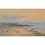 HENRY ANDREW HARPER Penzance Promenade and St Michael's Mount Watercolour Signed 22 x 35cm
