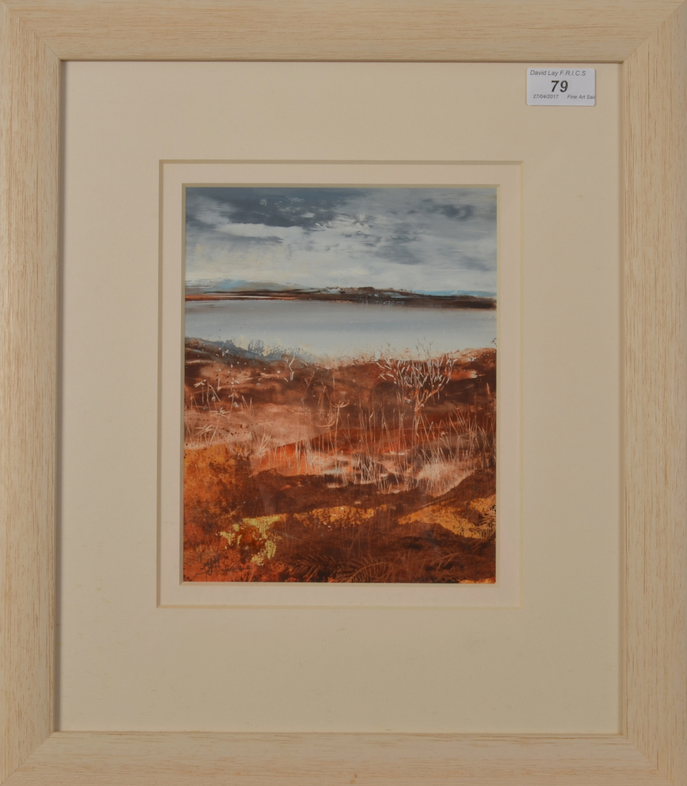 AMANDA HOSKIN Autumn Colours, Bodmin Moor Oil on board with gold leaf Signed Titled, - Image 2 of 2