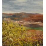 AMANDA HOSKIN Autumn Gorse Zennor Oil on board Signed Titled,