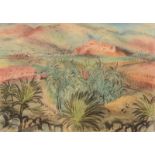 Landscape Watercolour Indistinctly signed and dated 1951 Together with a watercolour by Moreen