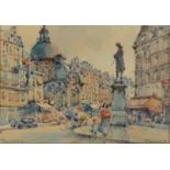 JOAN NICOL Paris 1950 Watercolour Signed and titled 15 x 20cm