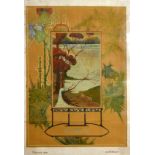GEORGE WIDMANN Herbst Artwork for poster Signed and dated 1903 92 x 64cm